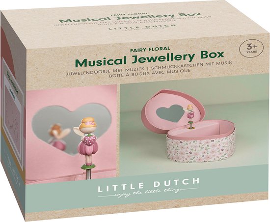Little Dutch juwelenkistje met muziek Fairy Garden - met feeën figuur van Little Dutch — afbeelding 2