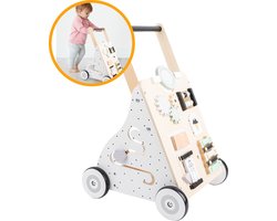 MIRO® Baby walker - Loopwagen Baby Kinderen - Educatief - Houten Speelgoed - Leren Lopen - Speelgoed 0 Tot 2 Jaar - Anti Slip Wieltjes