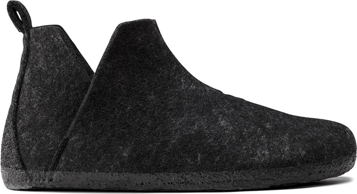 Birkenstock Andermatt Pantoffels Regular-fit Wolvilt 1017511 Zwart