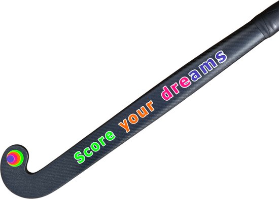 RAVI Hockeystick - Extreme low bow - 95% Carbon - Carbon Black 36,5''