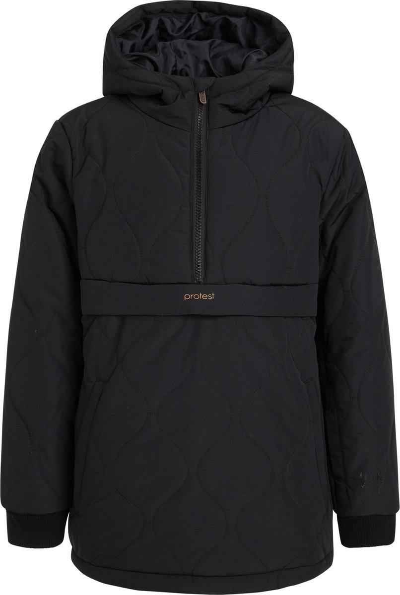 Protest Prtlisa Jr – Skijas Meisjes – Capuchon – Winterjas – Anorak Zwart