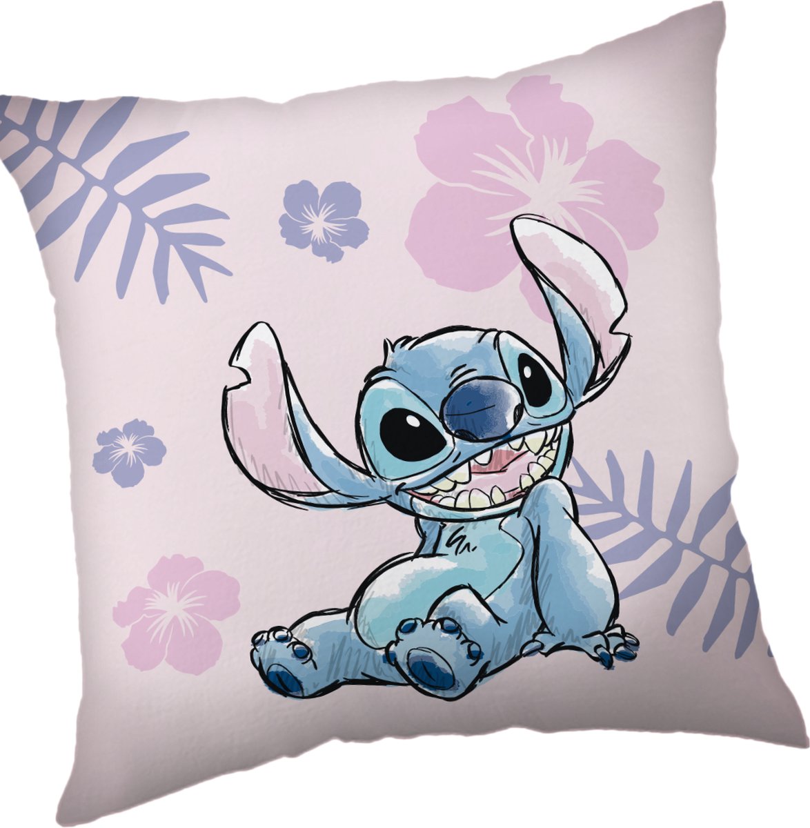 Lilo & Stitch Disney Lilo & Stitch Sierkussen Tropical - 35 x 35 cm - Polyester Polar Fleece Roze