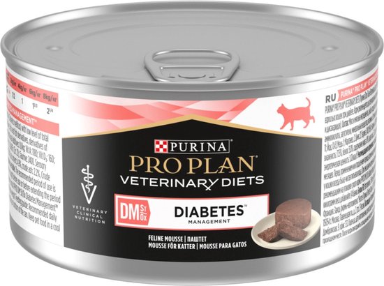Pro Plan Veterinary Diets Feline Dm Diabetes Mousse - Kattenvoer - 195 g