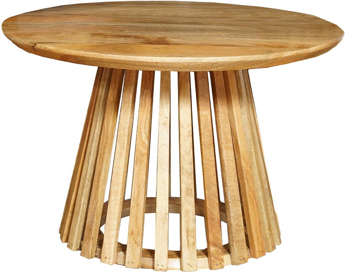 Mangohouten Salontafel Ravenna Large Mahom Industrieel - Kleine tafel van Mangohout & Metaal - Industriële Huiskamertafel
