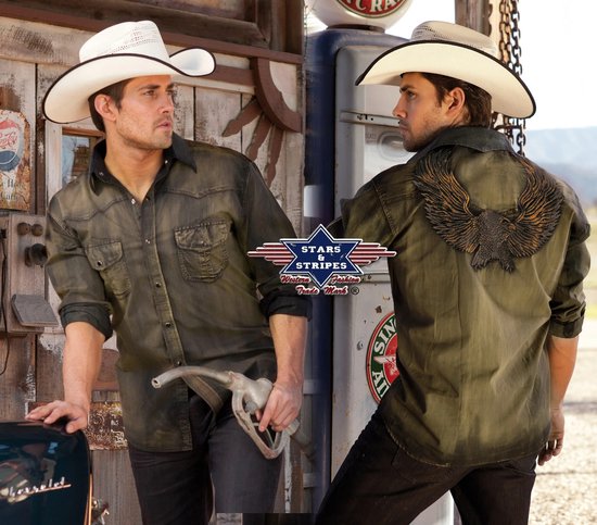 Blouse Western Homme Dave Stars&Stripes taille S