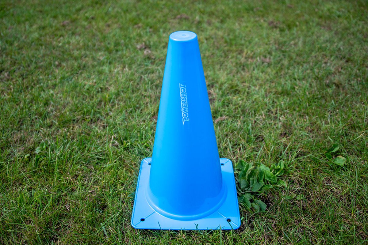 Set van 4 grenskegels - Blauw 30cm
