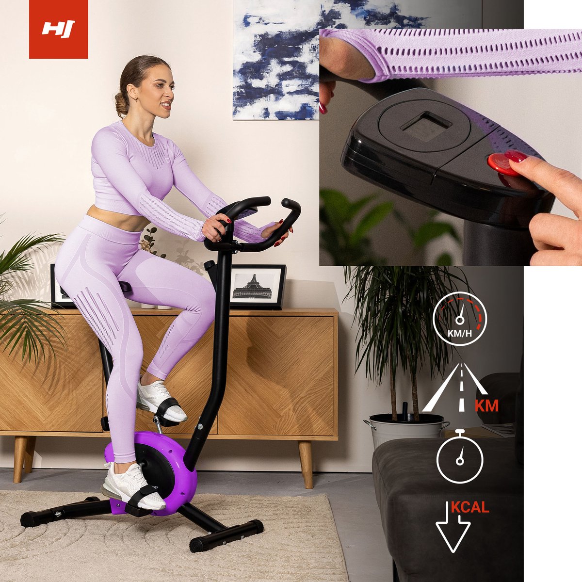 Hop-Sport Hometrainer HS-010H Rio (EAN: ...0616) - afbeelding 2