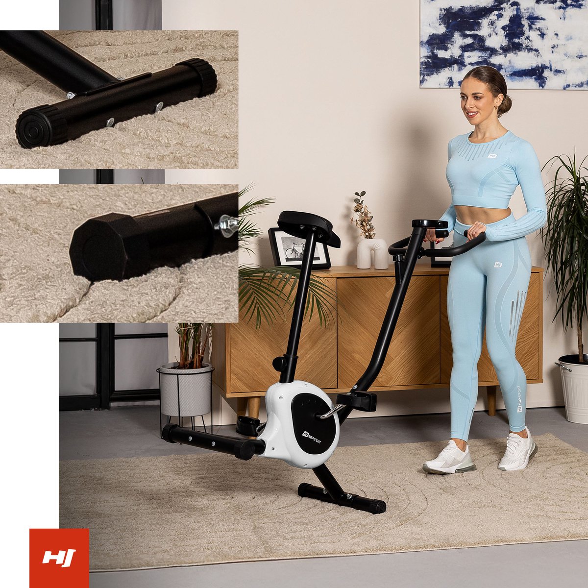 Hop-Sport Hometrainer HS-010H Rio - Compacte Magnetische - afbeelding 3