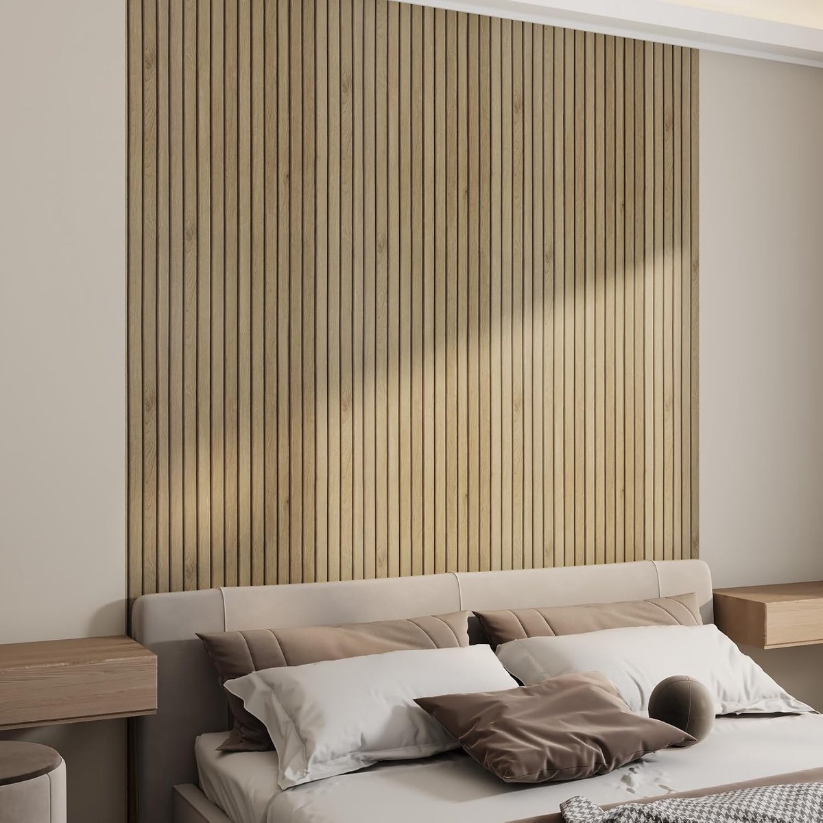 Clord - Zelfklevend Behang - Houten Look 3D Wandpanelen - Waterdichte Houten Bruine Film - Zelfklevende Meubelfolie