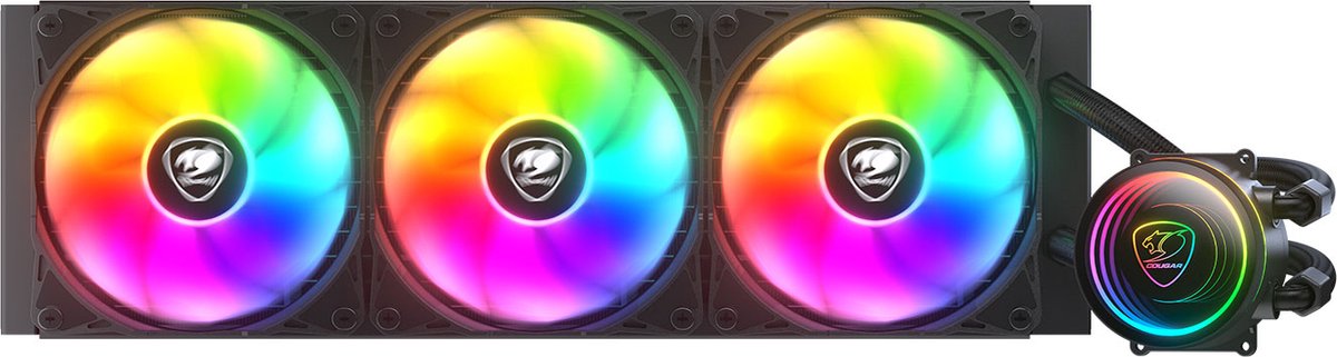 Cougar Poseidon Elite ARGB 360 Black - Vloeistofkoelsysteem processor