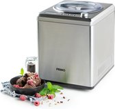 PRIMO PR408IM IJsmachine - IJsmaker - Zelf vriezend - Met Compressor - 2L - Zilver