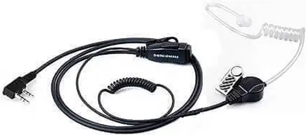 DerComms® Security headset voor Kenwood TK3201, TK3501, TK3401, TK3701, NX1200, NX1300
