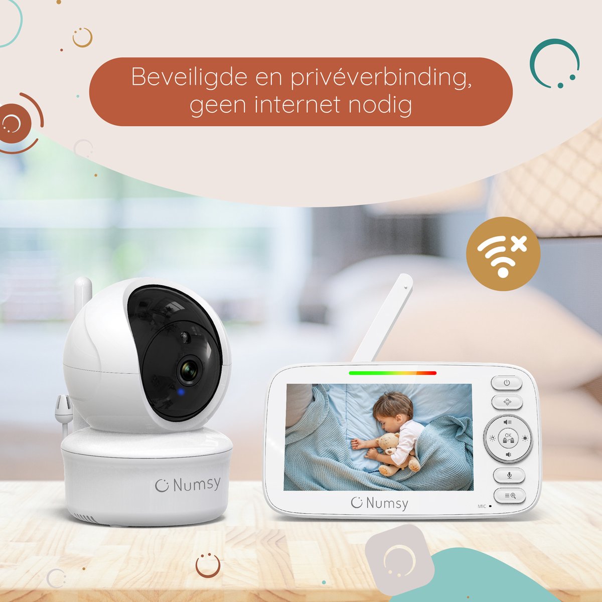 Numsy Parent Pro met lokale verbinding en 355° camera thumbnail 4