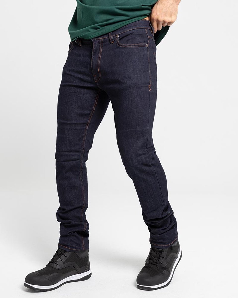 By City-route II- motorbroek-man- motorjeans-CE gecertificeerd-donkerblauw -32-M – foto 7