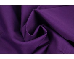 Katoen stof - Per meter - 1 meter - Poplin katoen uni - Paars