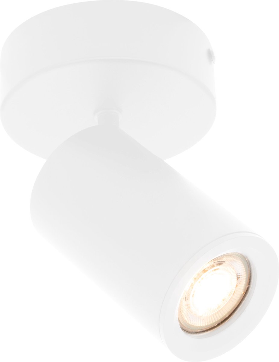 Ledvion - SMART LED Plafondspot - Wit 1-lichts - Dimbaar - 4.9W - RGB+CCT - GU10 - IP20