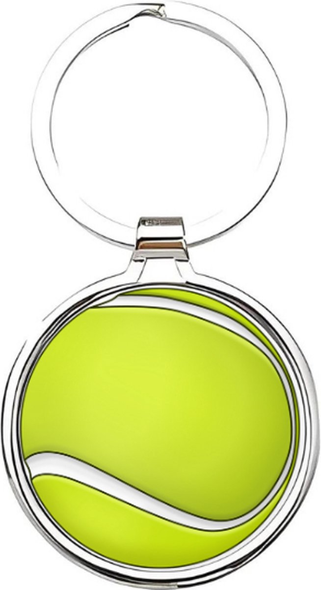 Akyol - tennis Sleutelhanger - Tennis - tenissers - cadeau - sport sleutelhanger - sport - gepersonaliseerd - tennissers - sleutelhanger voor tennissers - racket - sleutelhanger voor jongens - bal - ballen - sleutelhanger tennisracket - 4 x 7,5 CM
