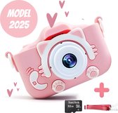 Kiddl Kindercamera - Digitale Camera - Foto en Videofunctie - Roze