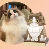 Mini Brick Custom – Huisdier Bouwfiguur van Foto – Hond of Kat – Persoonlijk Dierencadeau