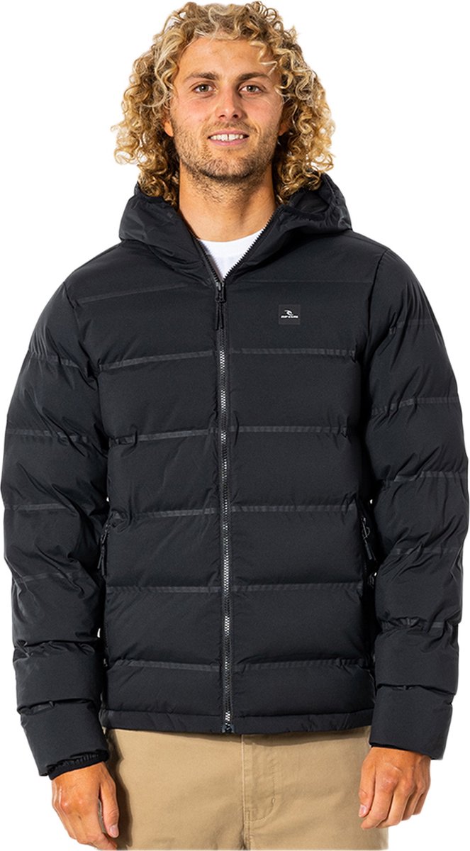Rip Curl Heren Anti- Series Elite Puff Hood Jacket Cjkdb9 - Zwart