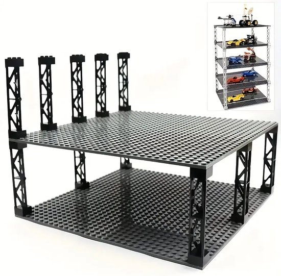 4 Stuks High-Tech Bouwonderdelen - Compatibel Met Lego - 2210 Framekolom - Zwart van $ — afbeelding 5
