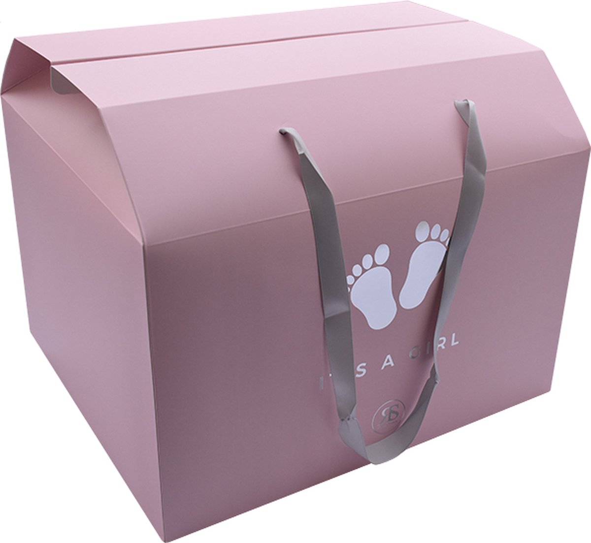 Luxe Cadeautas geboorte meisje - Rosuz - Complete Kraamcadeau Giftbox voor een Meisje - Zelf Samenstellen met Diverse Babyproducten - 'It's a Girl' Cadeautas - Luxe Geschenkverpakking - Groot Formaat - Perfect als Geboortegeschenk!