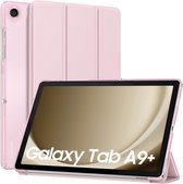Sounix Tablet Hoes - Geschikt voor Samsung Galaxy Tab A9 Plus - Hoesje - Transparant - Roze