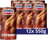 Unox Worsten - Hotdogs - naar Amerikaans recept, met de unieke Unox-kruiding - 12 x 550 g