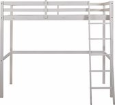 YuQozii Stapelbed, 90 x 200 cm, ijzeren frame, kinderbed, uitgerust met