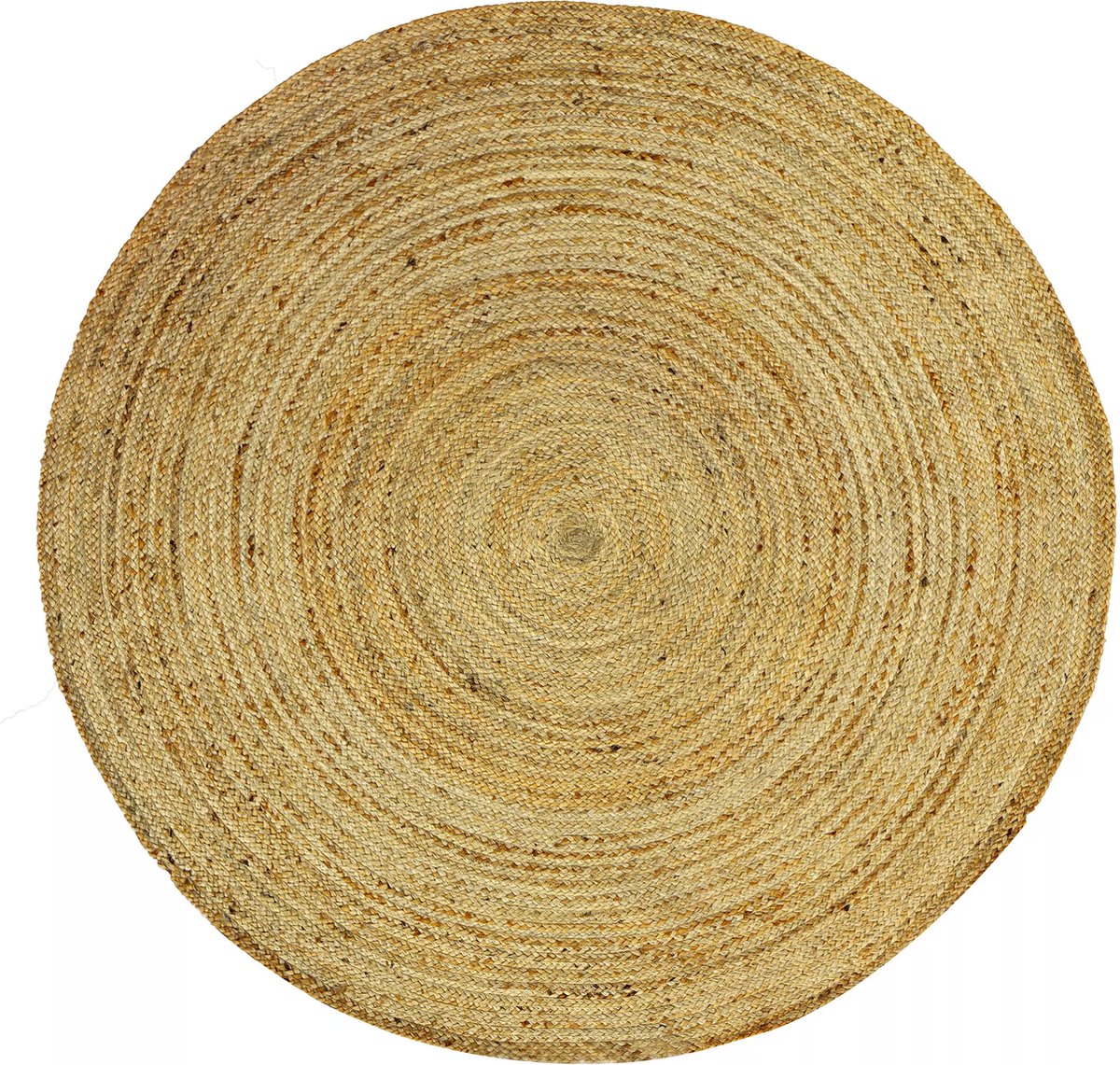 Vente-unique Rond tapijt - 100% gevlochten jute - D200 cm - Naturel - JAIPUR
