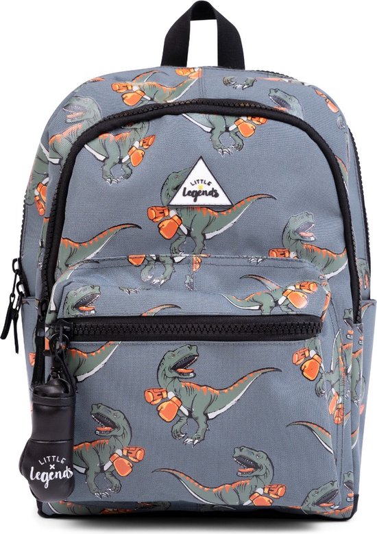 LITTLE LEGENDS BACKPACK L DINO BOXING Kinder Rugzak / Schooltas kinderen Jongen rugtas school met print - Green - One Size - (6094134346374)