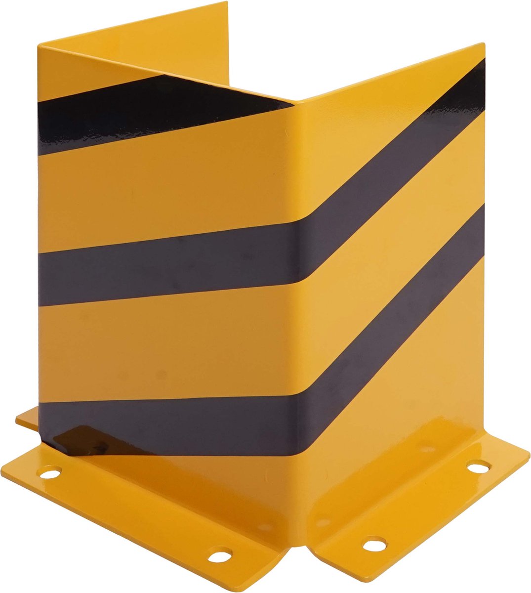 Cosmo Casa - Hoekbescherming - Metalen U-Vorm Aanrijdbescherming met Boutankers - 40x30x25cm, Geel/Zwart