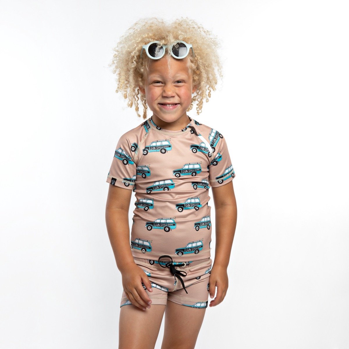 Beach & Bandits - UV - zwemshirt voor kinderen - The Sunshine Gang - Beige - maat 92 - 98cm — afbeelding 2