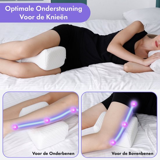 XVX – Oreiller de genou pour dormeur latéral – Mousse à mémoire haute densité – Soutien optimal pour hanches et genoux – Confort bleu XVX – Oreiller de genou pour dormeur latéral – Mousse à mémoire haute densité – Soutien optimal pour hanches et genoux – Confort bleu