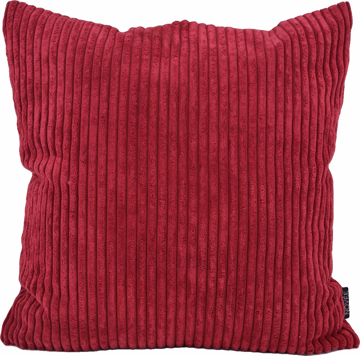 NOVÉE Sierkussen Corduroy Donkerrood | 45 x 45 cm | Polyester