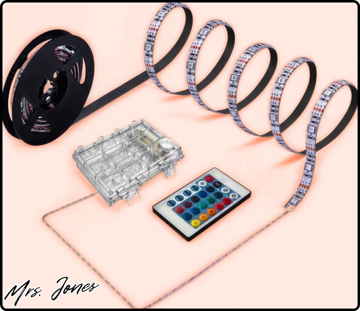 2M LED Strip Op Batterijen | Sfeerverlichting Met Afstandsbediening |