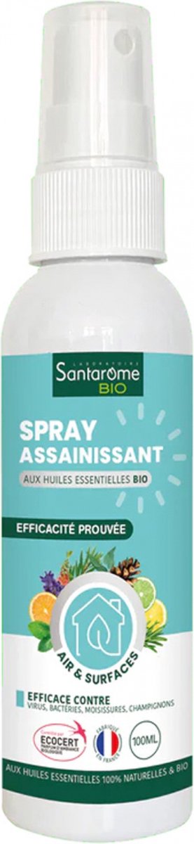 Santarome Zuiverende Spray met 20 Organische Essentiële Oliën 100 ml
