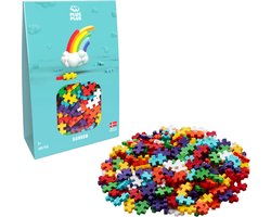 foto van Plus-Plus Basic Regenboog 300 delige bouwset - 3977 - Bouwspeelgoed - Constructiespeelgoed - Set met bouwstenen - Vanaf 5 jaar