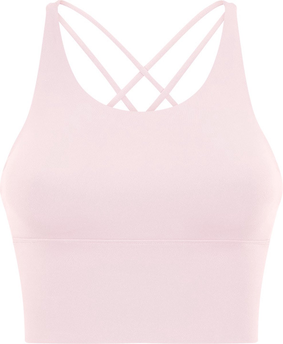 PureSquare - Sporttop - Comfortabel - Ademend - Pink – roos - L