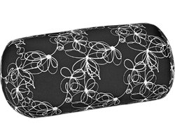 Kuschelmaxx Rolkussen - Sierkussen Rond Cilinder 17 x 33 cm - Stilo Bianco-design - Stevig en zacht - Mooie print - Gevuld met microgranulaat - Vormvast & Wasbaar - Ideaal voor op de bank, bed, auto of op reis - Inclusief Wasnet