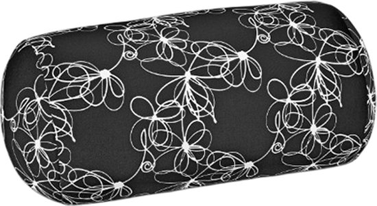 Kuschelmaxx Rolkussen - Sierkussen Rond Cilinder 17 x 33 cm - Stilo Bianco-design - Stevig en zacht - Mooie print - Gevuld met microgranulaat - Vormvast & Wasbaar - Ideaal voor op de bank, bed, auto of op reis - Inclusief Wasnet