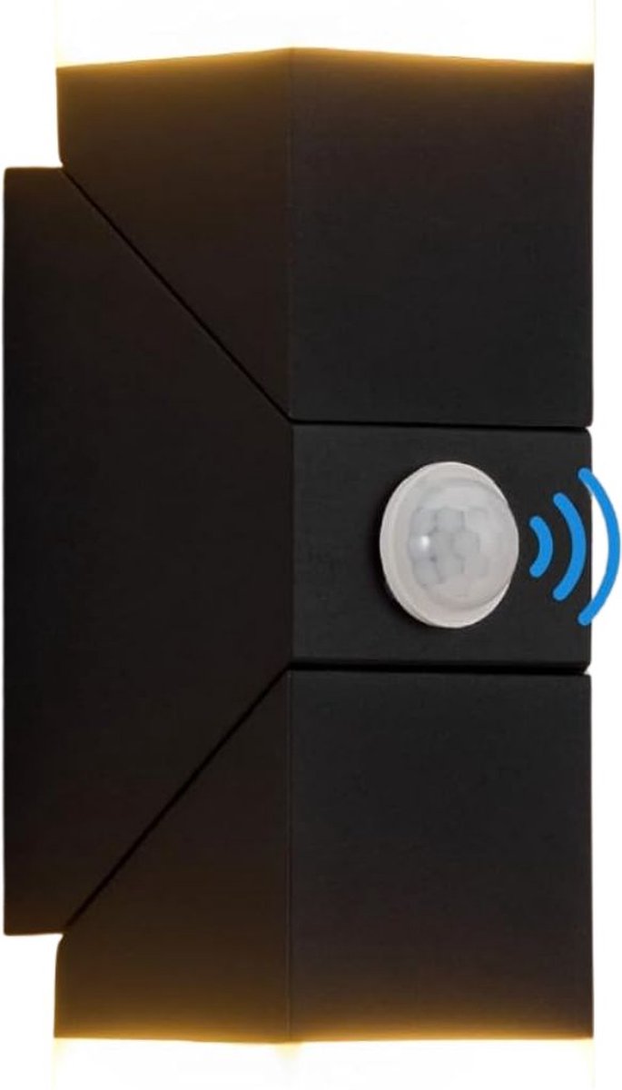 ApexArte® Buitenlamp met Bewegingssensor - Wandlamp Buiten - Tuinverlichting - Zwart