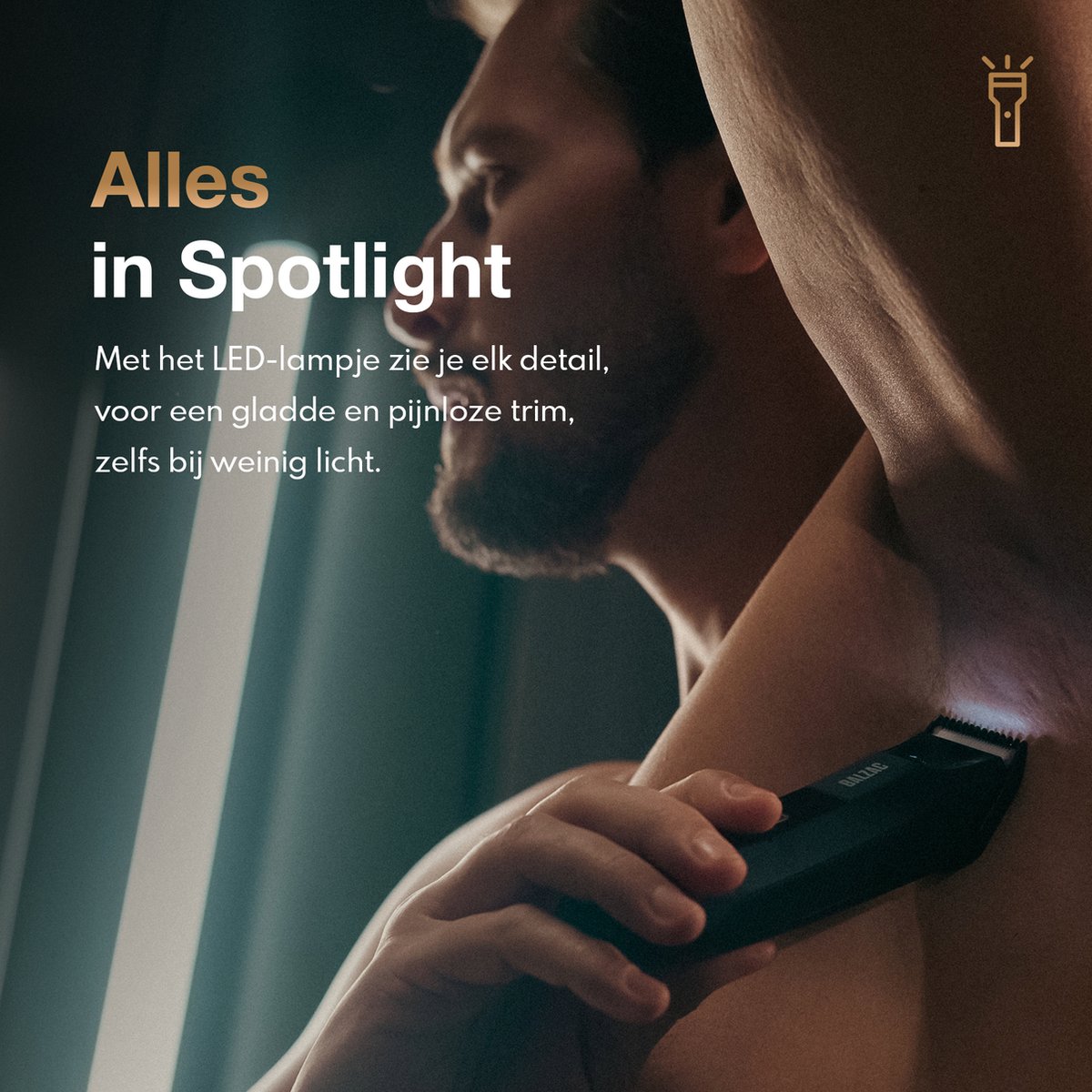 BALZAC® Baardtrimmer PRO - Bodygroomer Mannen 5.0 - Waterdicht - Titanium Scheerblad - 20 Lengte-Instellingen - Trimmer Mannen - Beard & Balls Bundel Incl. E-Book thumbnail 3
