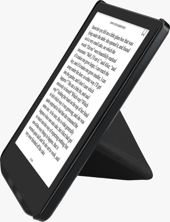 kwmobile e-reader hoesje geschikt voor Pocketbook Verse/Verse Lite/Pro/Color/Vivlio Light HD hoes - Ereader flip case met standaard - E reader cover van kunstleer - In zwart — afbeelding 3