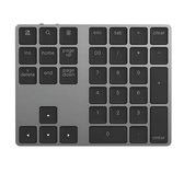 iMounts Numeriek Toetsenbord draadloos Numpad - Bluetooth - USB C - Geschikt voor Apple en Windows - Space Gray/Zwart