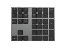 iMounts Numeriek Toetsenbord draadloos Numpad - Bluetooth - USB C - Geschikt voor Apple en Windows - Space Gray/Zwart