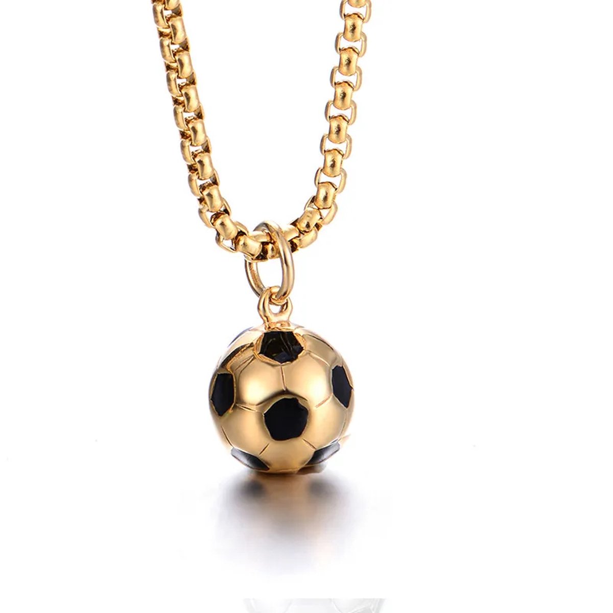 JewelGalerie - Ketting-Voetbal-Goud