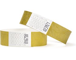200 Polsbandjes, Tyvek Goud