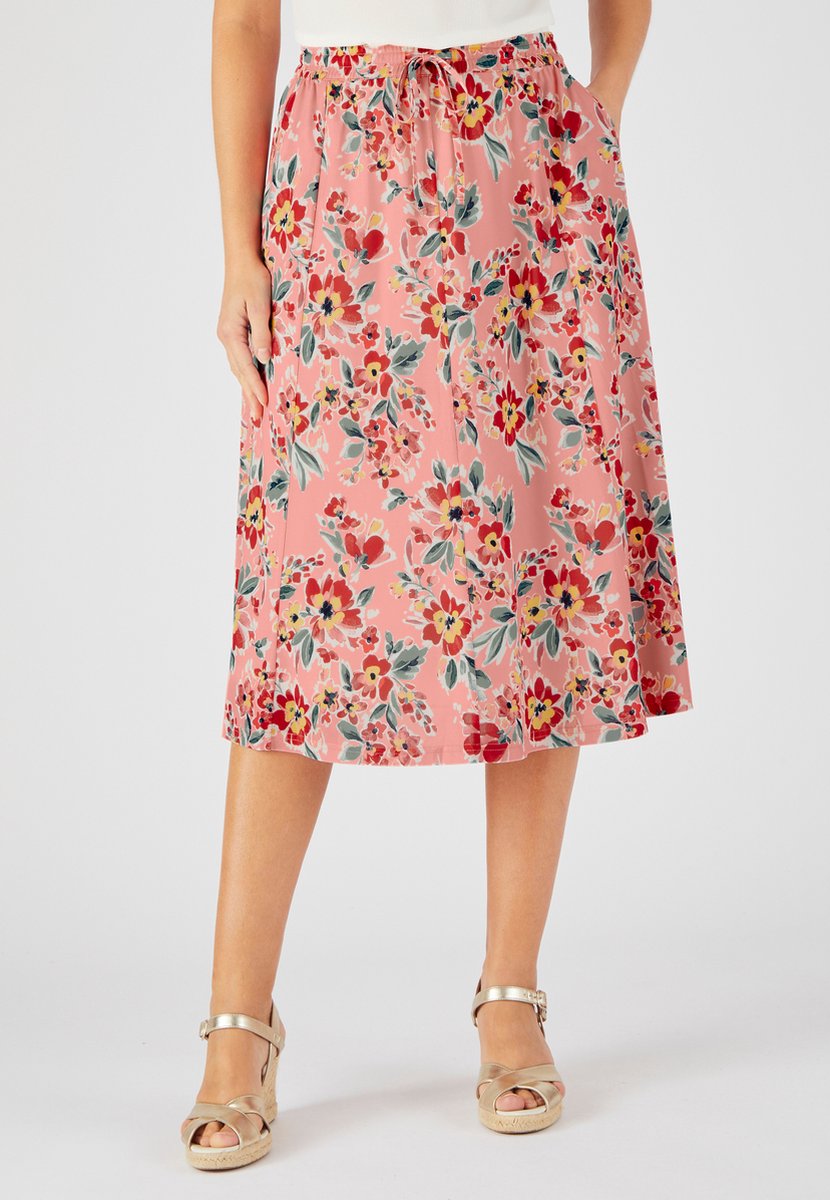 Damart - Rok crêpe stretch stof - Dames - Roze - M