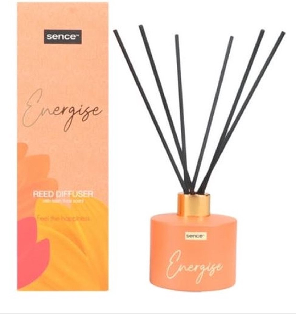 Sence of Wellness Geurstokjes Energise 100 ml - Moederdag cadeau Oranje
